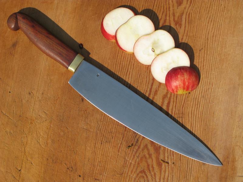 9" Chef's knife with convex edge